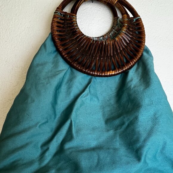 GAP Handbags - Gap boho‎ hippie bag purse 100% Cotton bamboo handles